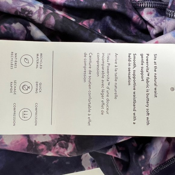 Athleta Plus Salutation Stash Pocket II Tight Leggings Dappled Bloom size 3X - Picture 11 of 13